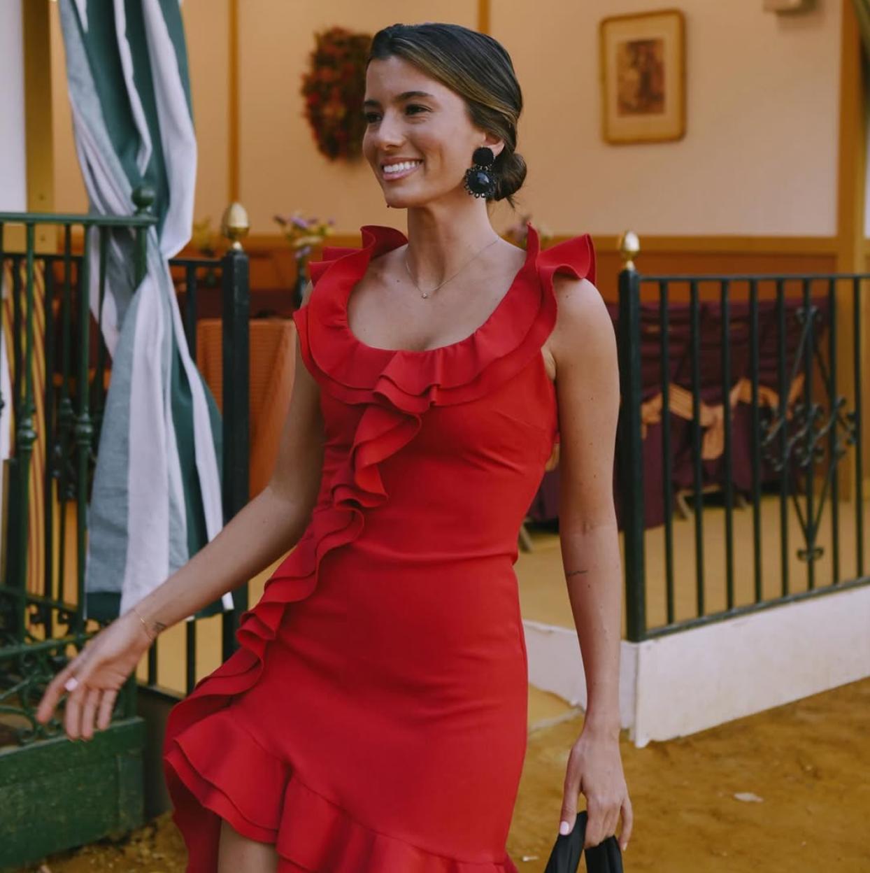 Influencer con look especial en la Feria de Abril