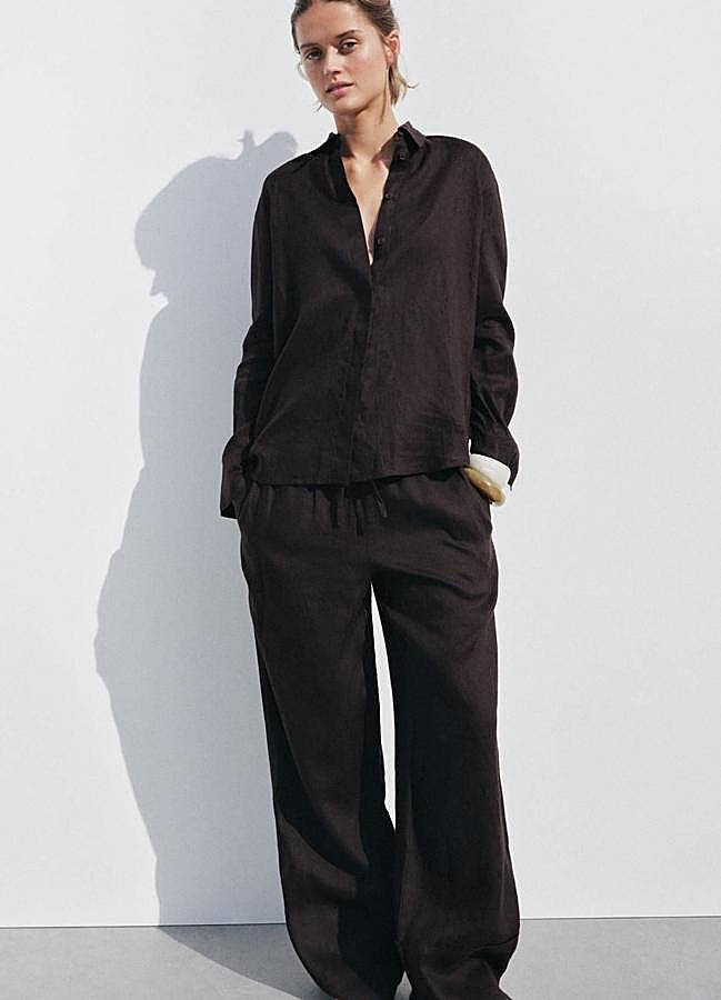 Imagen - Pantalones de lino palazzo