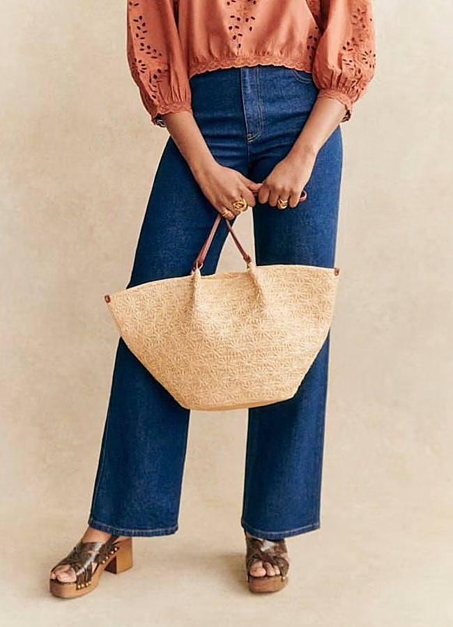 Imagen - Bolso capazo de rafia