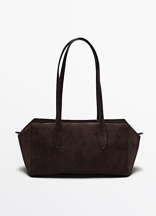 Imagen - Bolso west satchel piel serraje de Massimo Dutti, 149 euros.