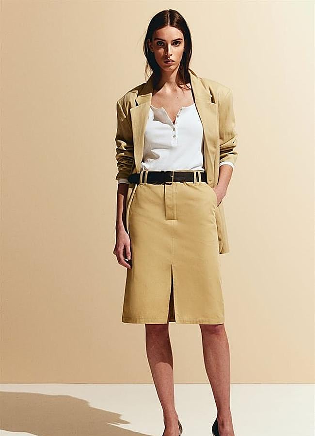Imagen - Falda trench con cinturón