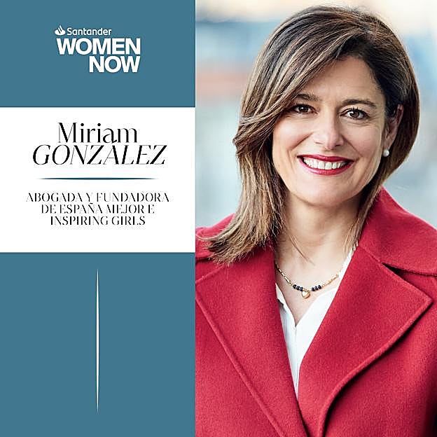 La abogada Miriam González, fundadora de España Mejor, participará en Santander WomenNOW