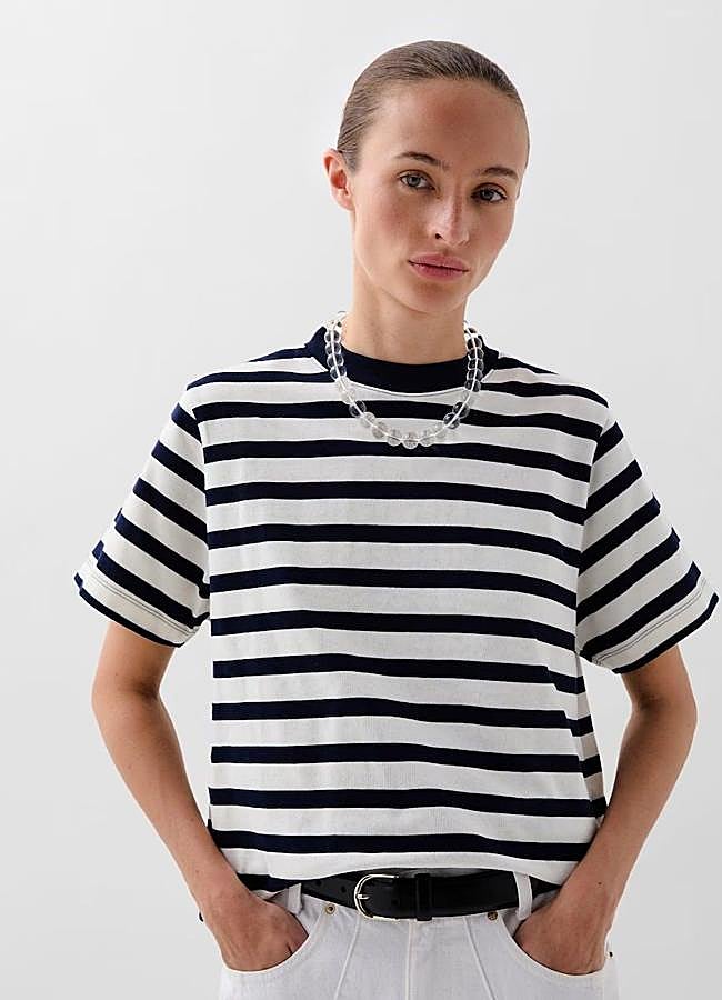 Imagen - Camiseta de rayas con manga corta