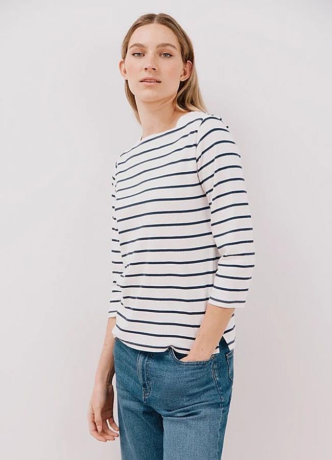 Imagen - Camiseta de rayas con manga francesa