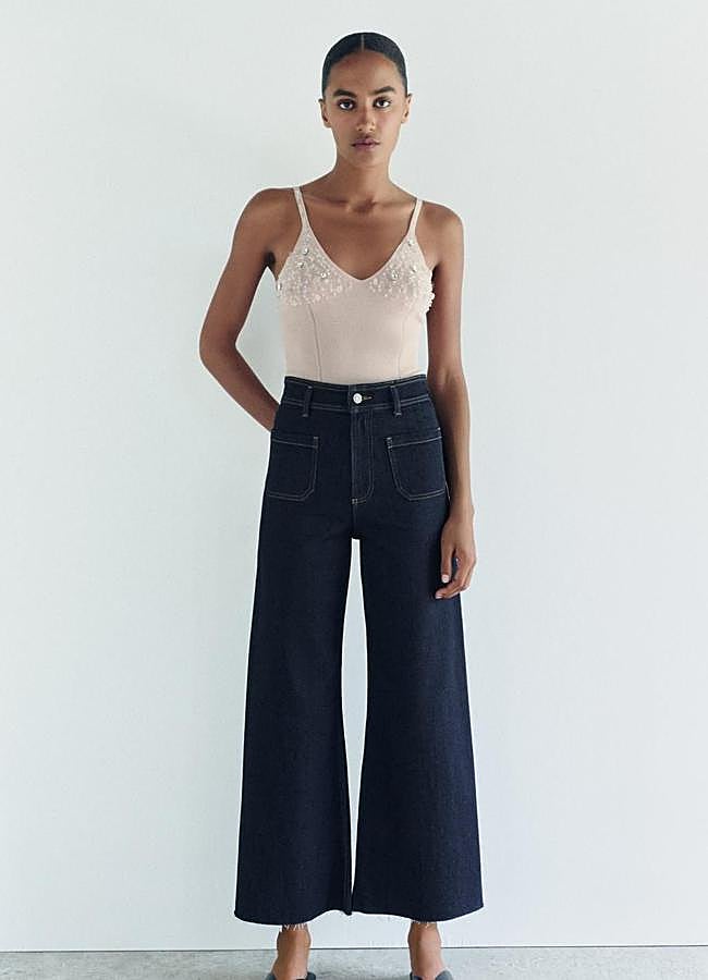 Imagen - Vaqueros anchos con bolsillos delanteros