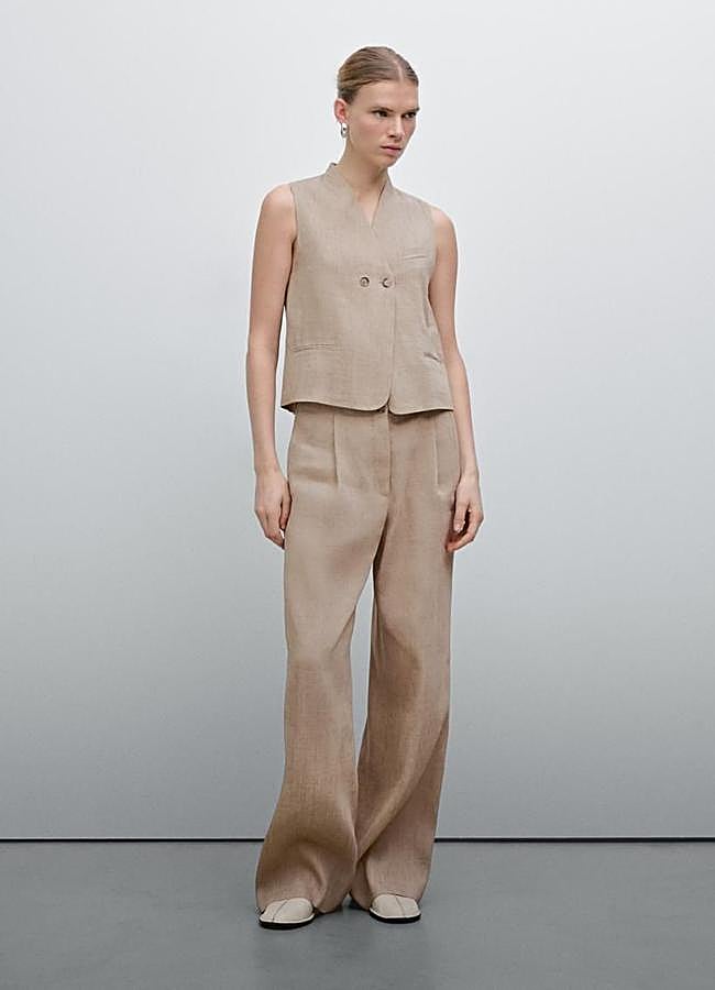 Imagen - Traje de lino beige