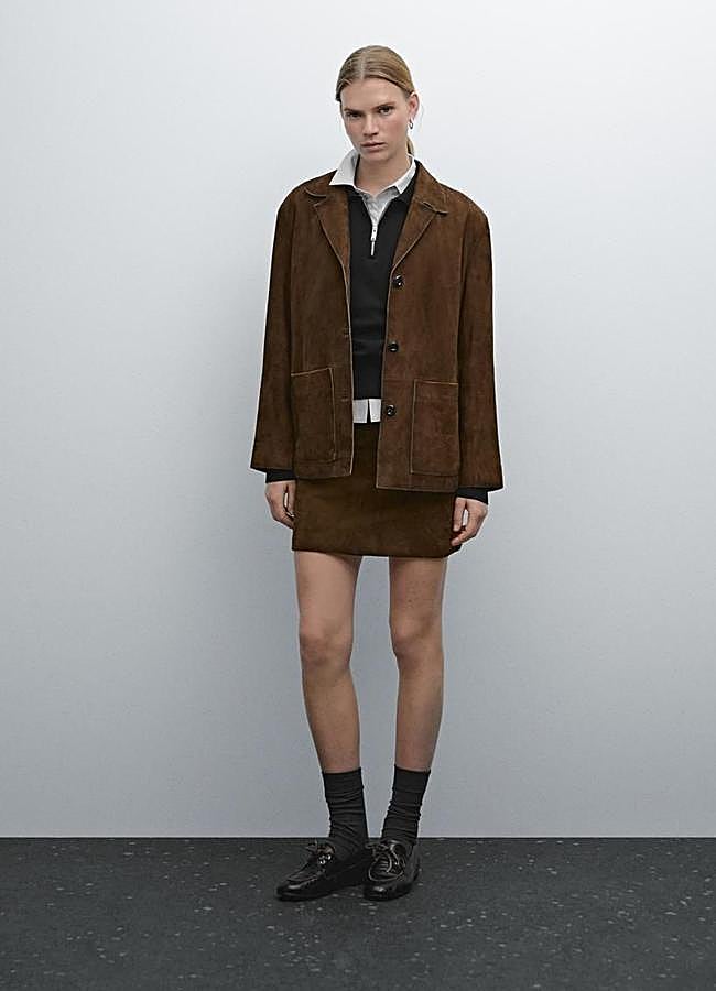 Imagen - Americana de piel de ante