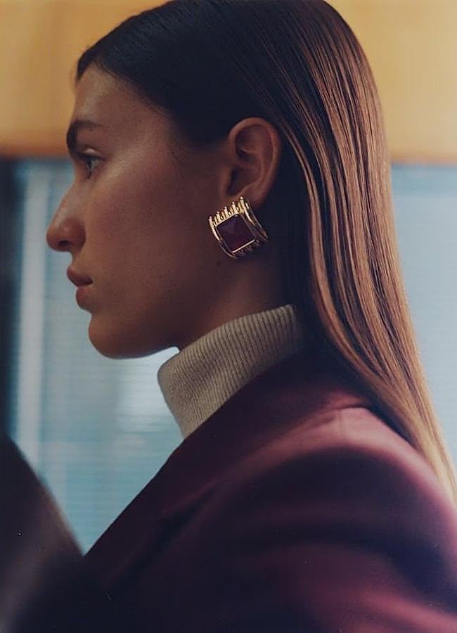 Imagen - Pendientes dorados cuadrados