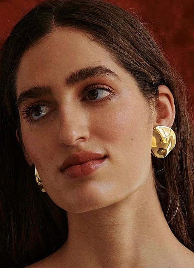 Imagen - Pendientes dorados redondos