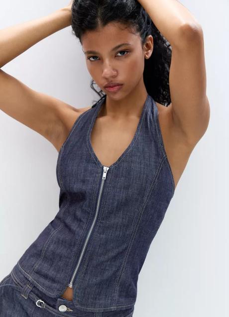 Imagen - Top vaquero de Pull & Bear (22,99 euros)