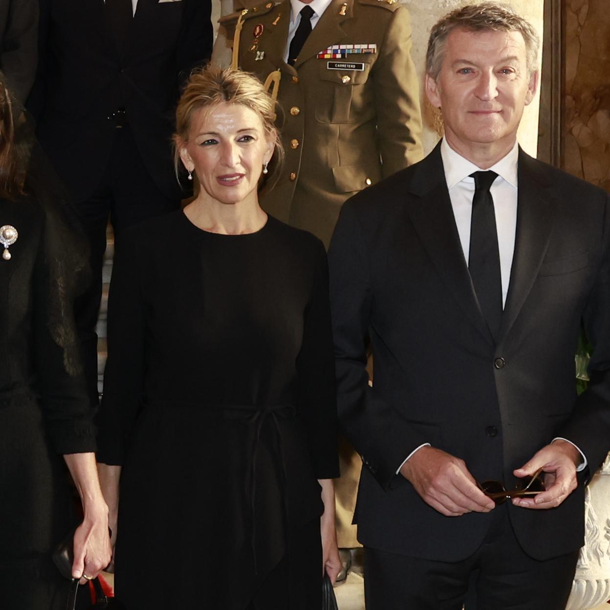 Yolanda Díaz en el funeral del Papa Francisco