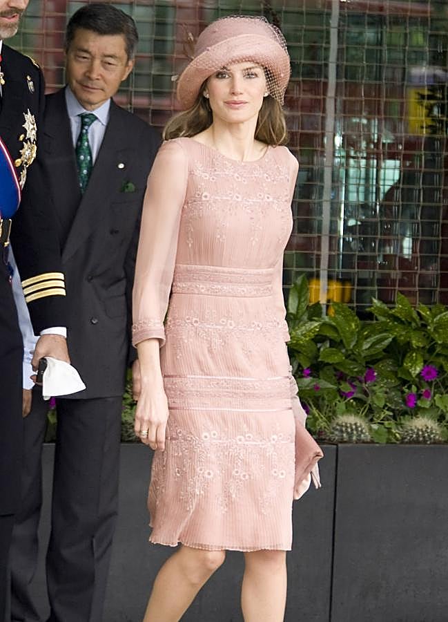 Imagen - El vestido de la reina Letizia en la boda d elos príncipes de Gales. (Gtres)