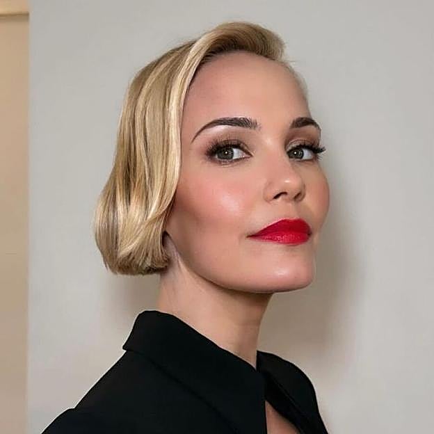 Leslie Bibb con bob tendencia para mujeres mayores de 50 años