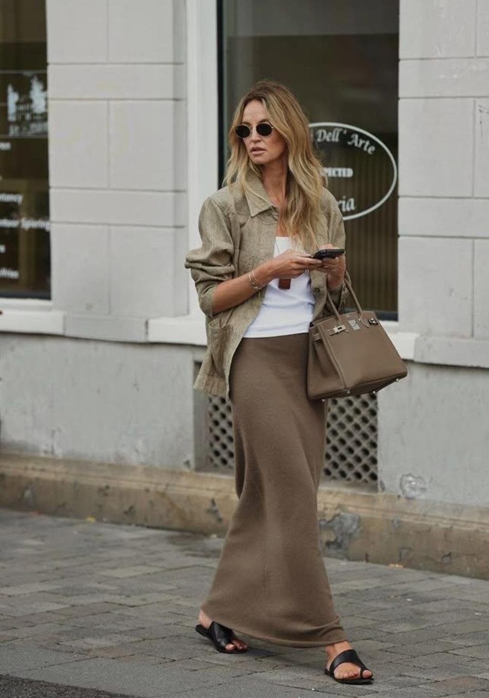 Estas faldas de lino te harán triunfar en primavera-verano si eres mayor de 50 años