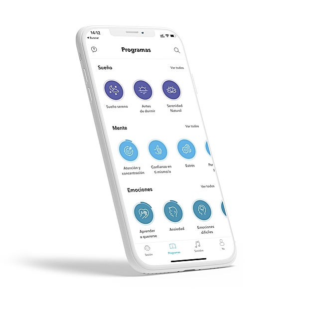 También se aprende a meditar con una aplicación, caso de Petit Bambou. 
