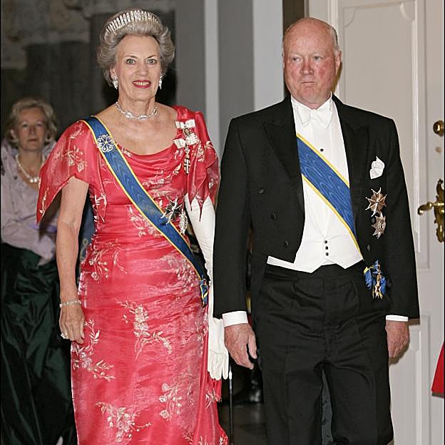 Benedicta de Dinamarca junto a su difunto marido, Ricardo de Sayn-Wittgenstein-Berleburg. 