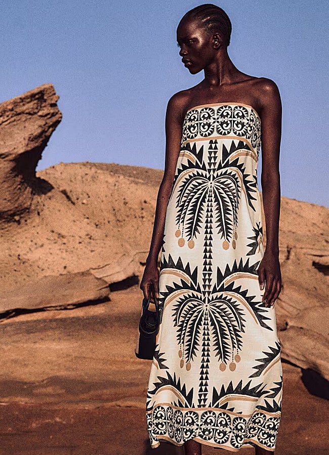 Imagen - Vestido estampado fluido H&M.