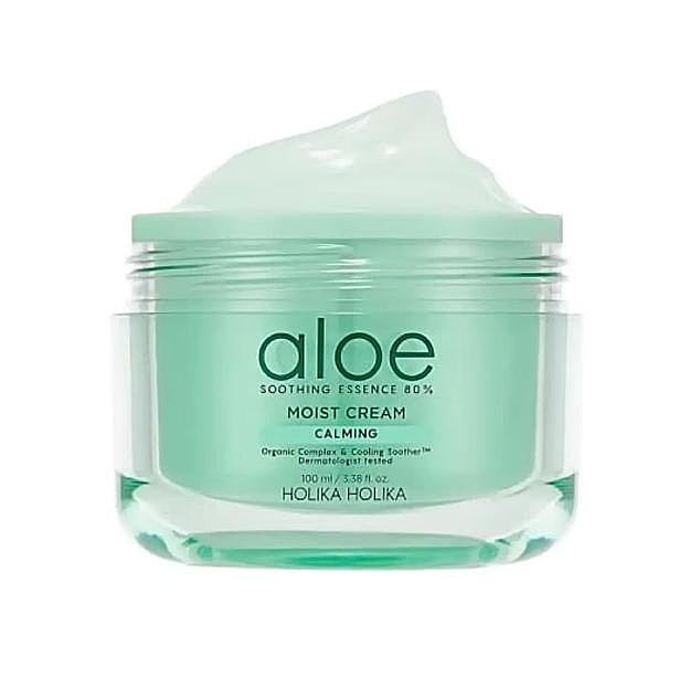 Aloe Soothing Essence 80% Moist Cream de Holika Holika. Precio: 18,50 euros
