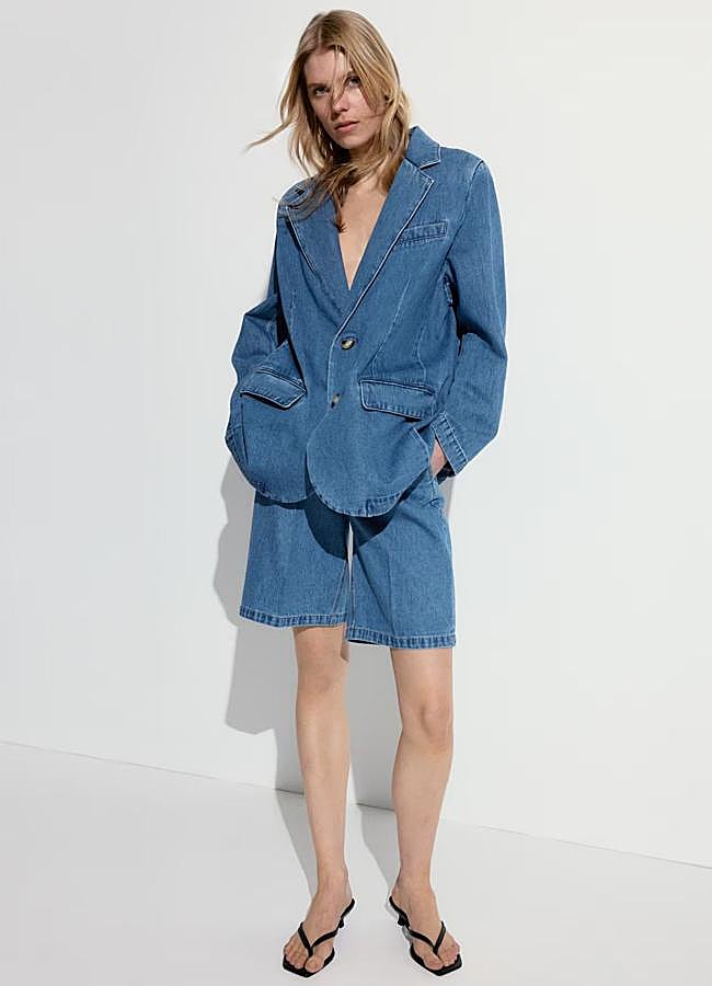 Imagen - Traje con bermudas vaquero