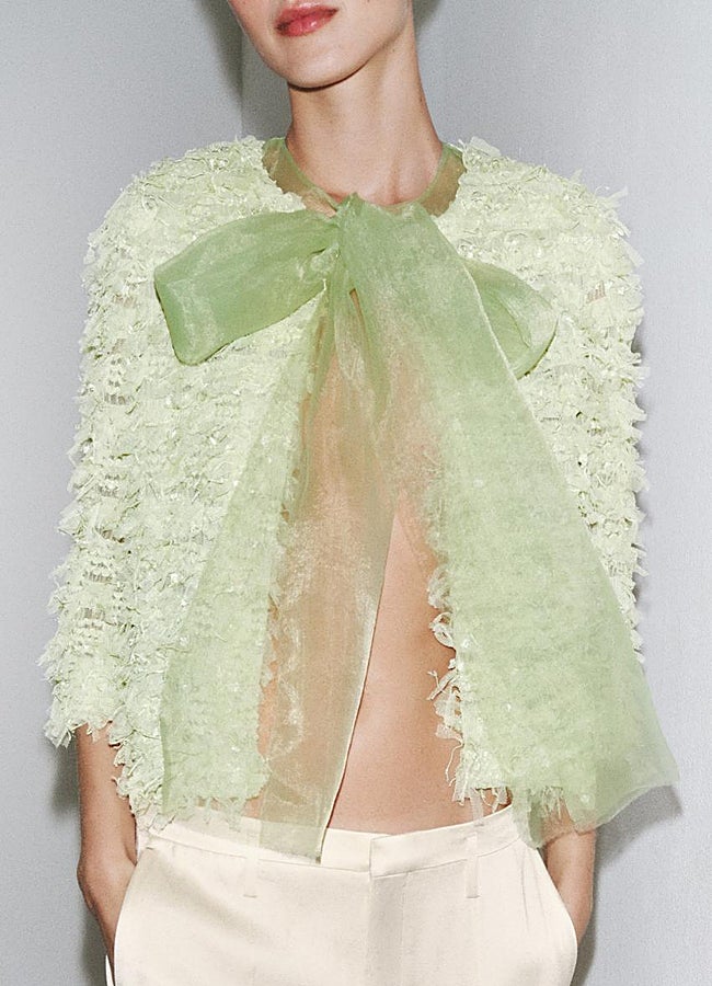 Imagen - Chaqueta de punto flecos de Zara.