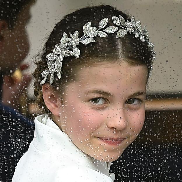 La princesa Charlotte durante la Coronación de Carlos III. 