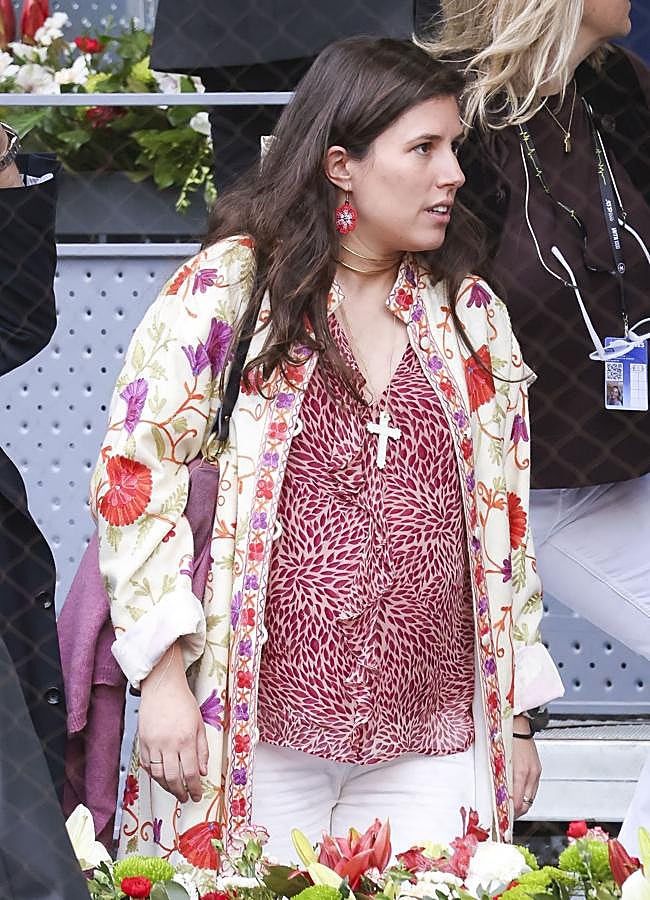 Imagen - Teresa Urqui, embarazada, con una blusa estampada. / GTRES