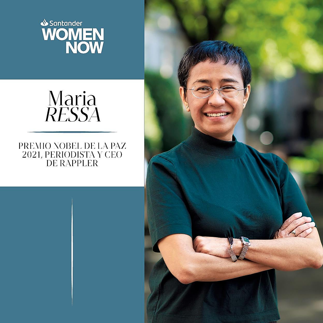 Maria Ressa, CEO de Rappler y Premio Nobel de la Paz 2021. 
