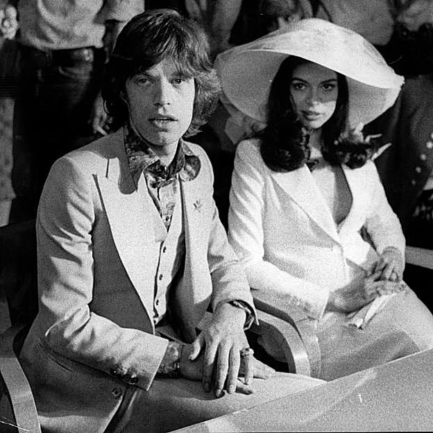 Bianca y Mick Jagger en su boda