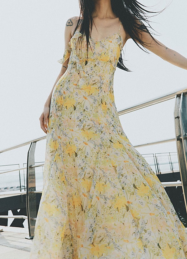 Imagen - Vestido estampado de tirantes de Sfera.