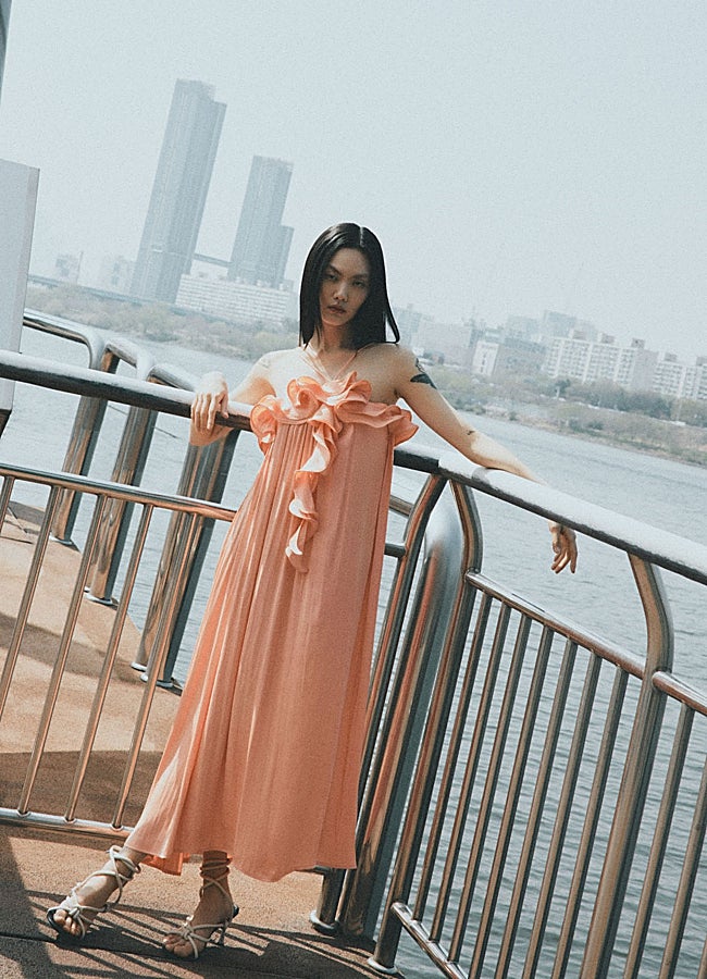 Imagen - Vestido de tirantes con volantes de Sfera.