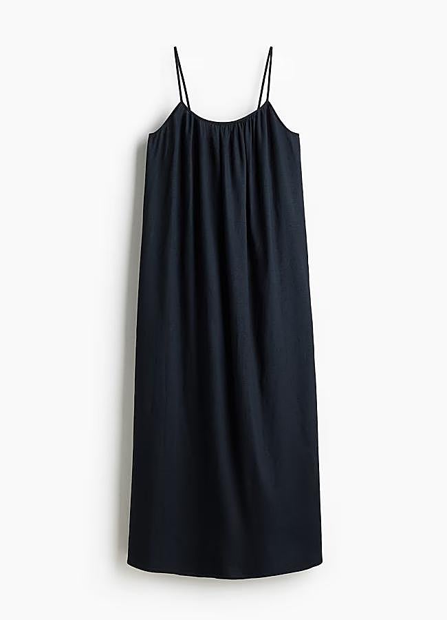 Imagen - Vestido mezcla de lino con tirantes espaguiti de H&M (39,99€)