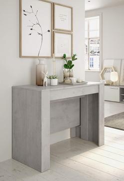 Imagen secundaria 2 - La mesa extensible de Amazon, disponible en tres acabados, que se transforma en un aparador.