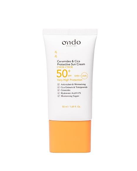 Protector solar Ceramides & CICA protective Sun Cream de Ondo.