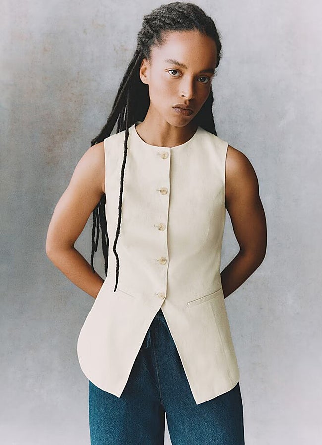Imagen - Chaleco de lino de Primark.