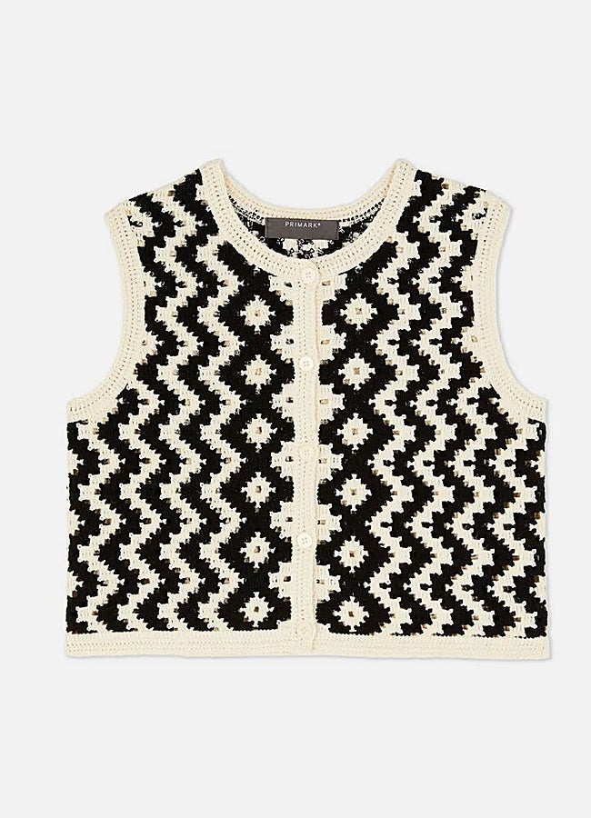 Imagen - Chaleco de crochet de Primark.