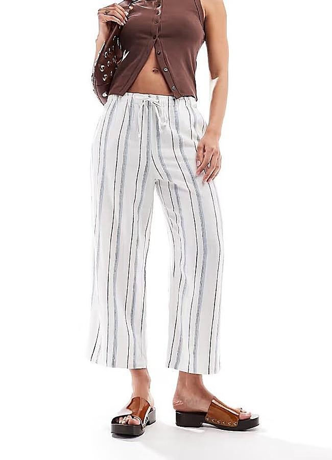 Imagen - Pantalones culotte con rayas