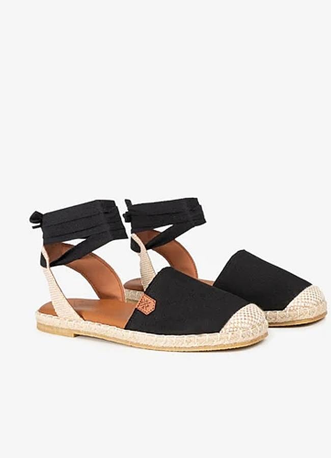 Imagen - Alpargatas planas en negro de Popa.