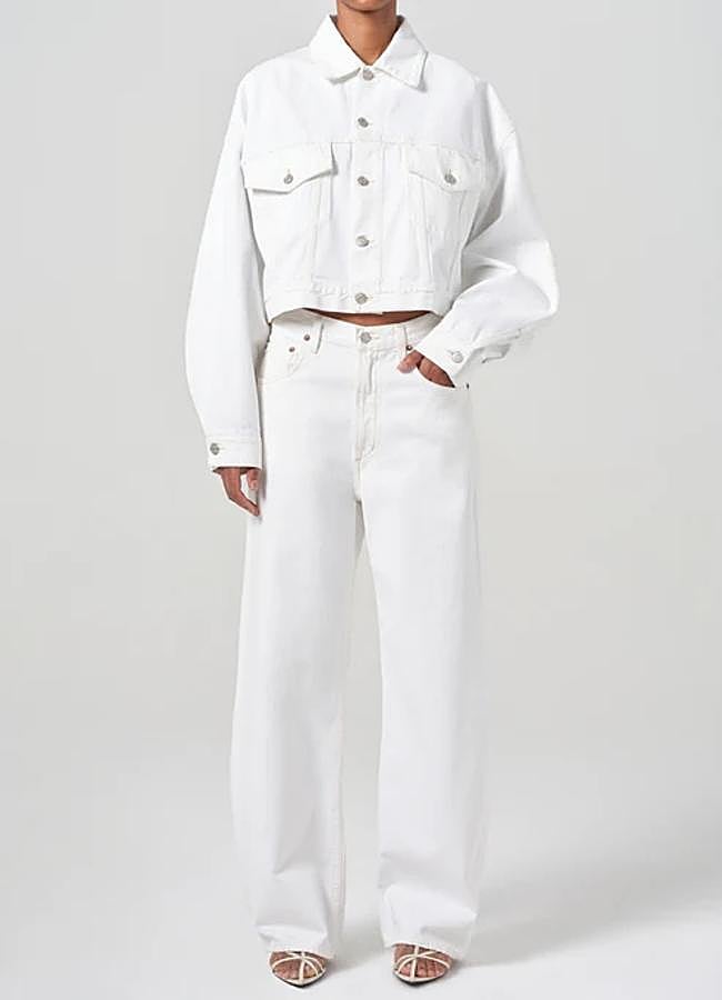 Imagen - Vaqueros de tiro medio en blanco de Agolde.