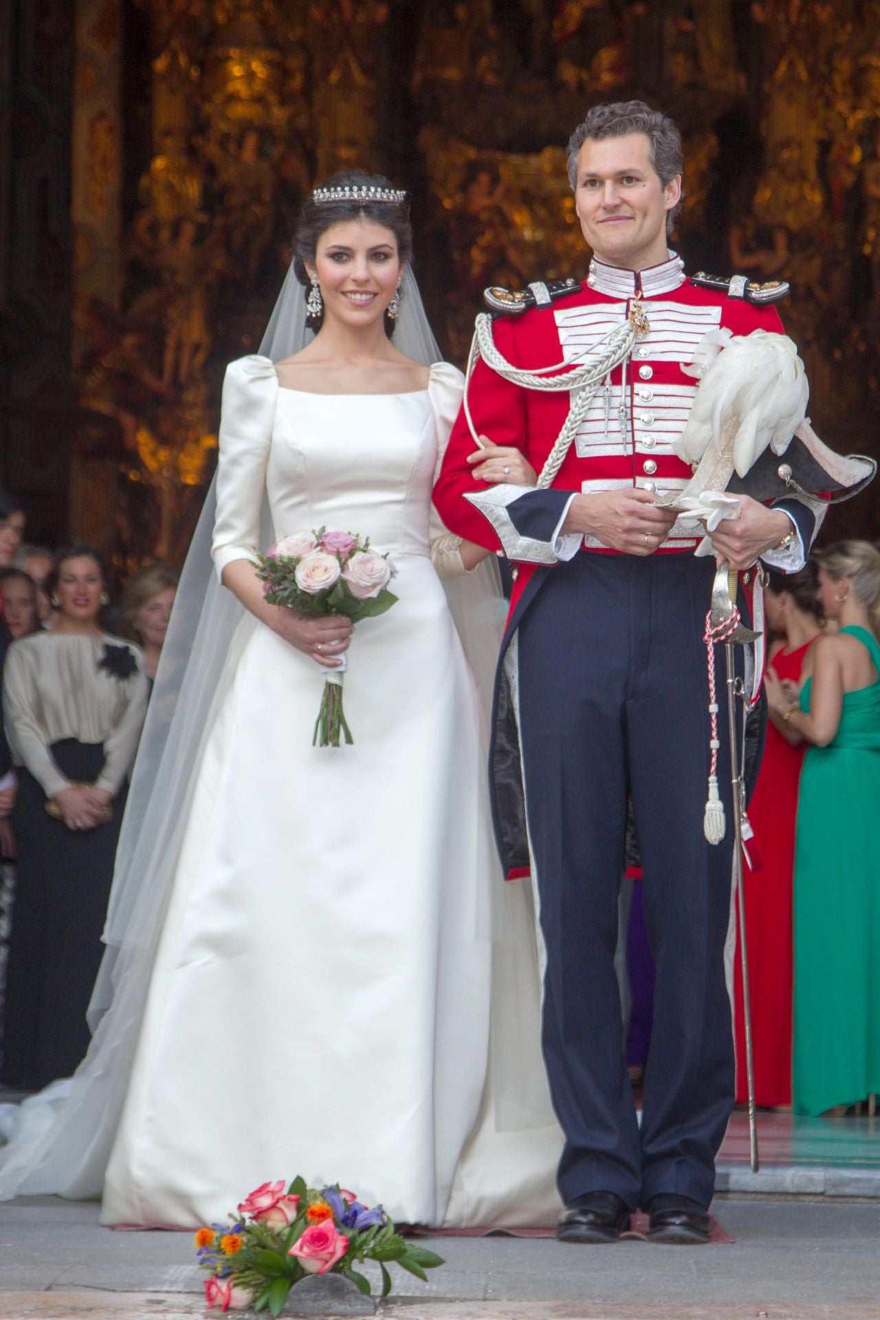 Eva Morejón y Fernando Solís, el día de su boda. 