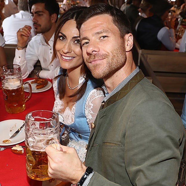 Xabi y Nagore disfrutando de la Oktoberfest de Múnich. 