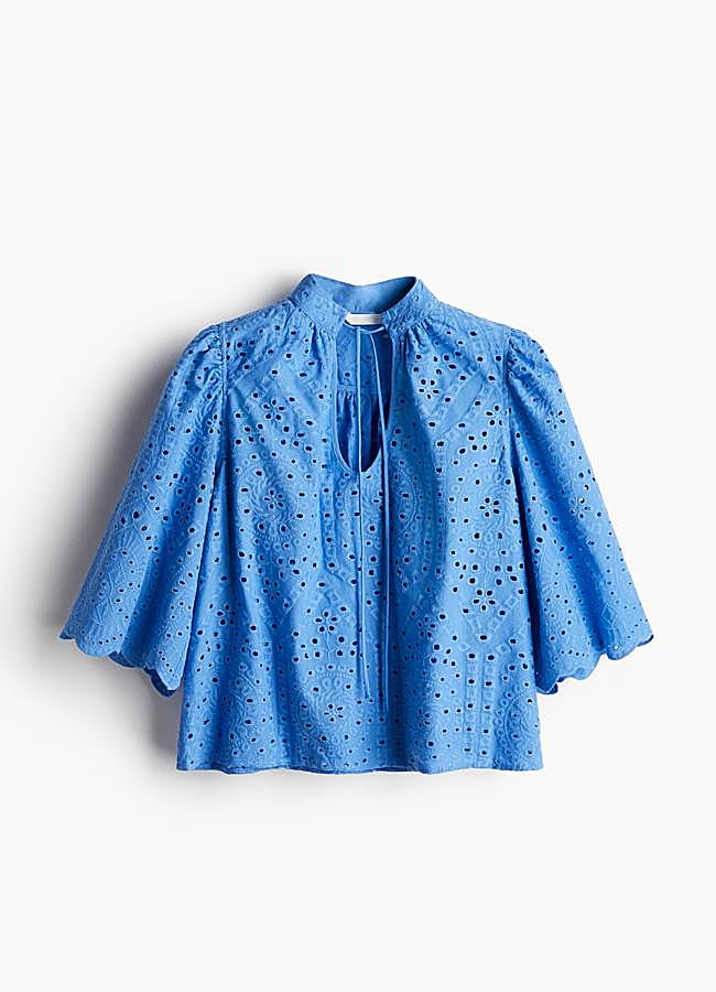 Imagen - Blusa con bordado suizo de H&M.