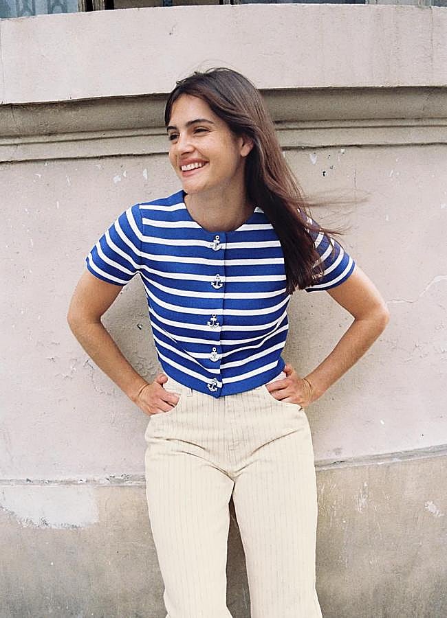 Imagen - Chaqueta de punto con estampado de rayas