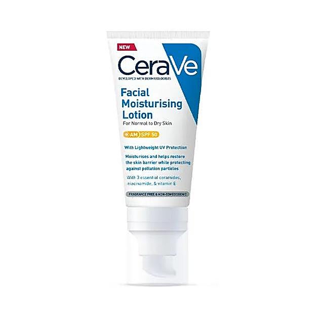 Loción Hidratante Rostro SPF50 de Cerave