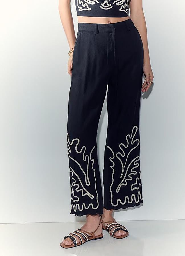 Imagen - Pantalones culotte de lino