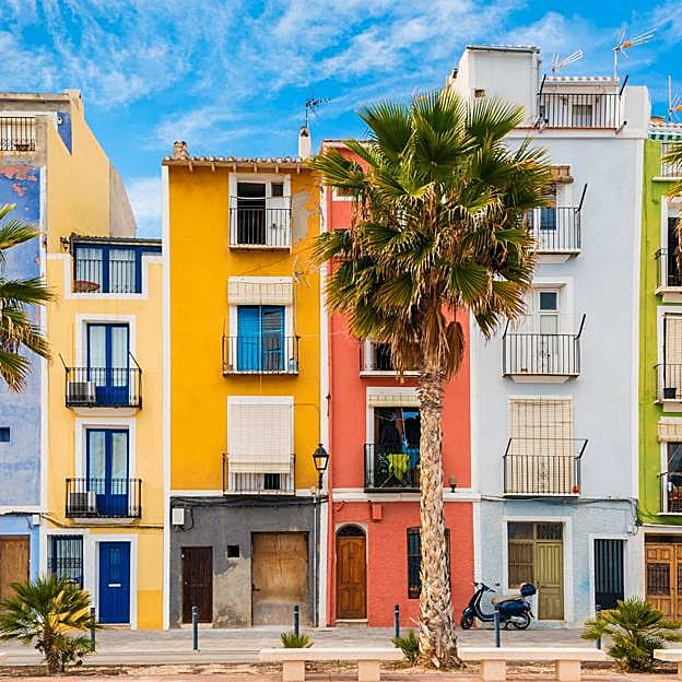 Casas de colores de Villajoyosa, Alicante