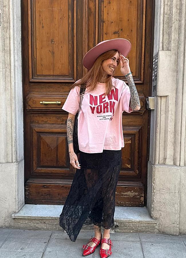 Imagen - Falda de encaje negra de Kiabi.