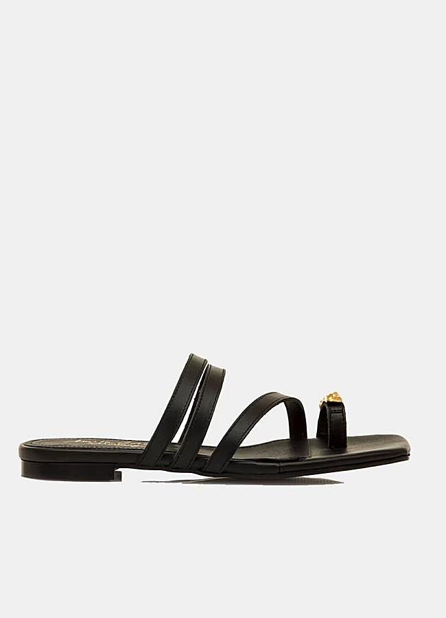 Imagen - Sandalias con pala y adorno dorado