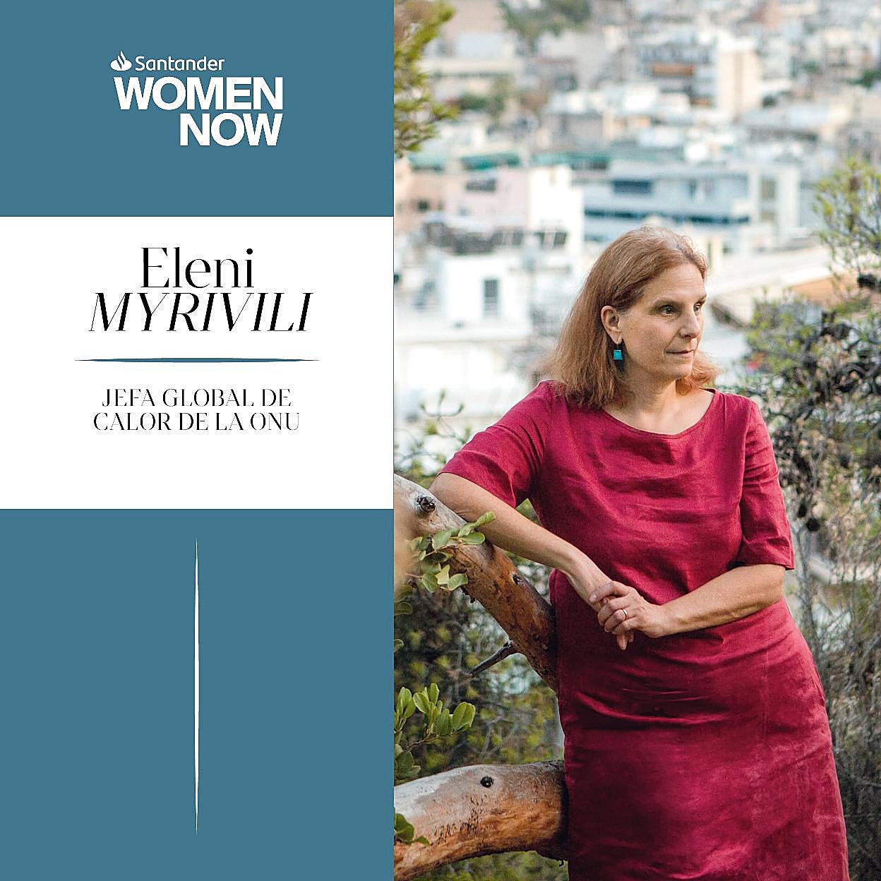 Eleni Myrivili, jefa global de Calor de la ONU. 