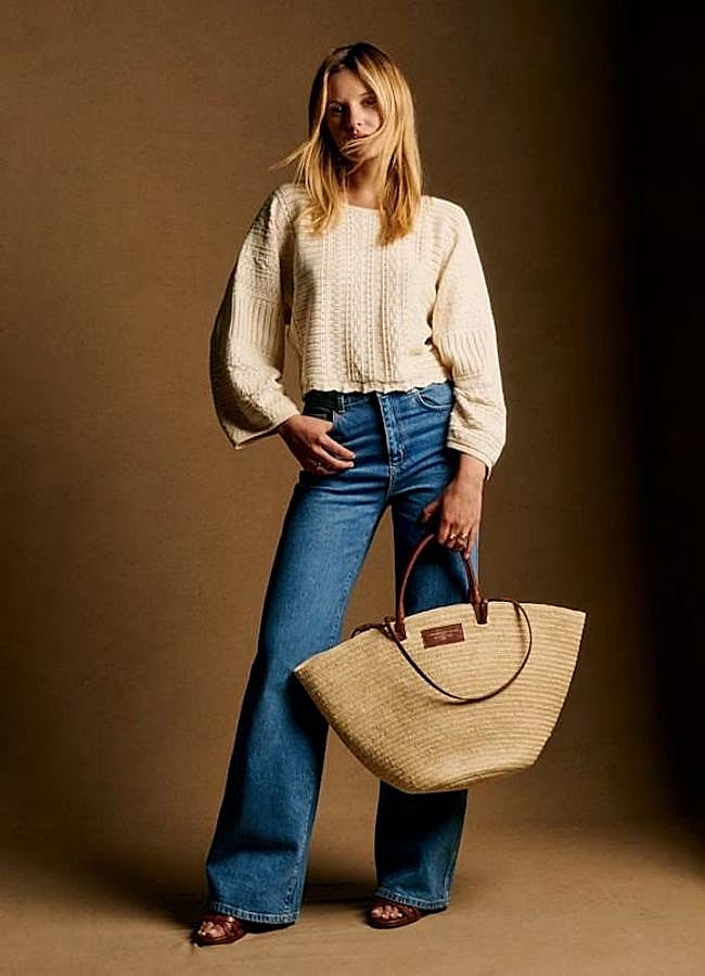 Imagen - Bolso capazo de rafia