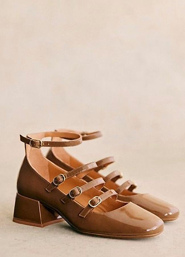 Imagen - Merceditas de cuero con tacón cómodo